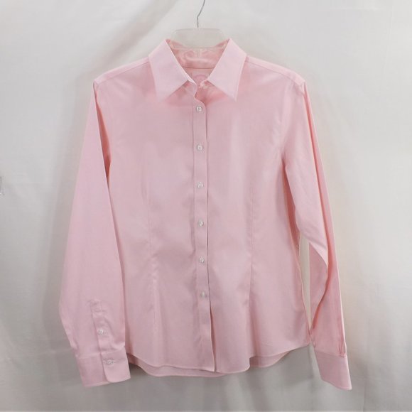 Brooks Brothers Tops - EUC Brooks Brothers 346 Classic Soft Pink Fitted Dress Shirt Blouse Top 12